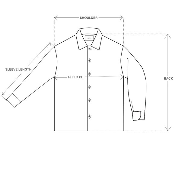 FRONTROW Silk 100% Blue Button Down Shirt - Picture 3 of 3